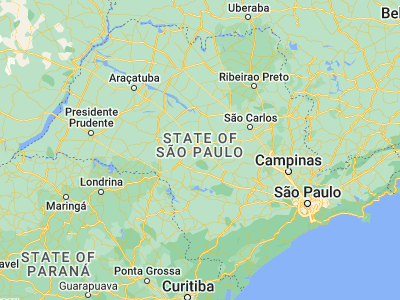 Map showing location of Agudos (-22.46917, -48.9875)