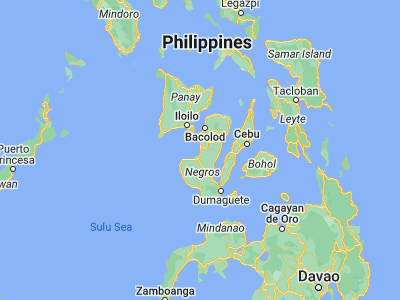 Map showing location of Aguisan (10.1603, 122.8615)
