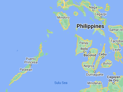 Map showing location of Agutaya (11.148, 120.9417)