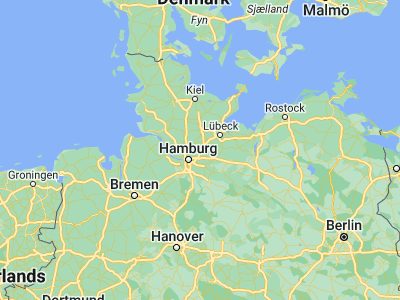 Map showing location of Ahrensburg (53.67515, 10.22593)