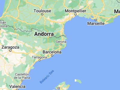 Map showing location of Aiguaviva (41.9384, 2.76217)