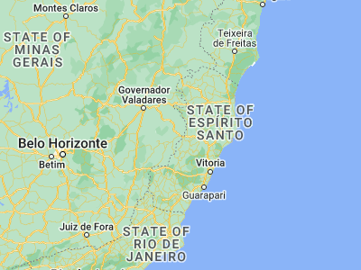 Map showing location of Aimorés (-19.49583, -41.06389)