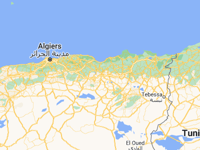 Map showing location of ’Aïn Arnat (36.18683, 5.31347)