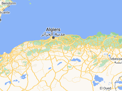 Map showing location of Aïn Bessem (36.29333, 3.67319)