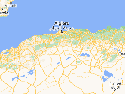 Map showing location of ’Aïn Boucif (35.89123, 3.1585)