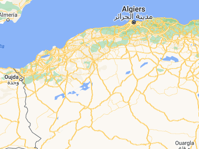Map showing location of ’Aïn Deheb (34.84218, 1.54698)