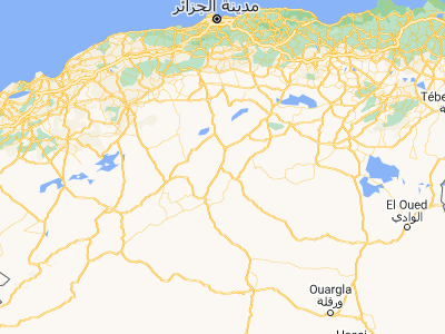 Map showing location of ’Aïn el Bell (34.3438, 3.22475)