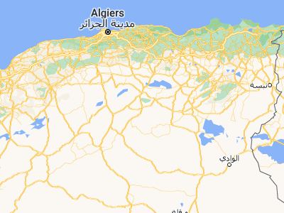 Map showing location of ’Aïn el Melh (34.84146, 4.16383)