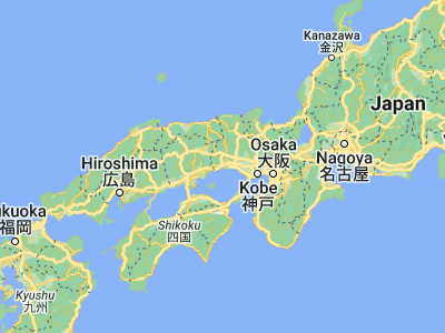 Map showing location of Aioi (34.80361, 134.46806)