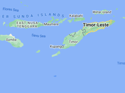 Map showing location of Airmata (-10.1663, 123.5777)