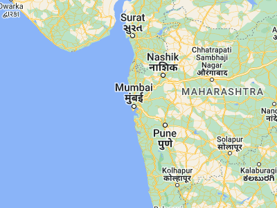 Map showing location of Airoli (19.15096, 72.99625)