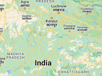 Map showing location of Ajaigarh (24.89747, 80.25894)