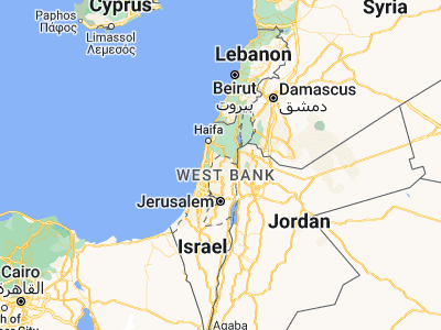 Map showing location of ‘Ajjah (32.36074, 35.1959)
