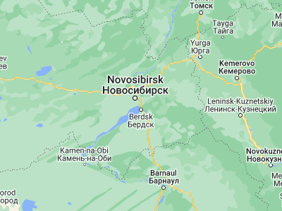 Map showing location of Akademgorodok (54.8523, 83.106)