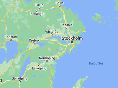 Map showing location of Åkers Styckebruk (59.25, 17.08333)
