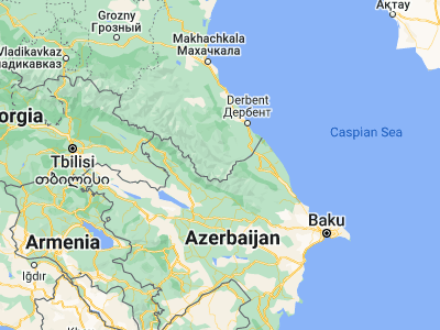 Map showing location of Akhty (41.45968, 47.73123)