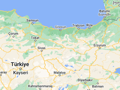 Map showing location of Akıncılar (40.07972, 38.34806)