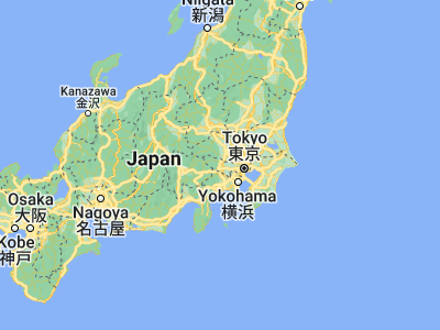 Map showing location of Akiruno (35.72878, 139.29415)