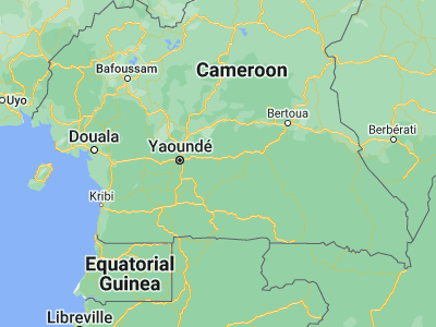 Map showing location of Akonolinga (3.76667, 12.25)