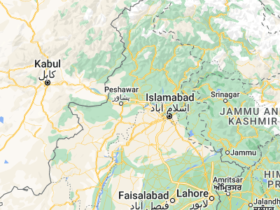 Map showing location of Akora (34.00361, 72.12611)