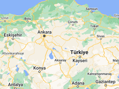 Map showing location of Akpınar (39.45005, 33.96484)