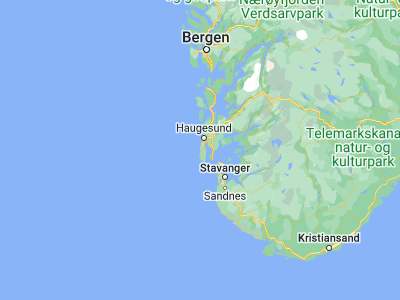 Map showing location of Åkrehamn (59.26667, 5.18333)