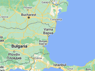 Map showing location of Aksakovo (43.25, 27.81667)