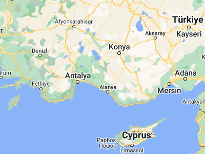 Map showing location of Akseki (37.04861, 31.79)