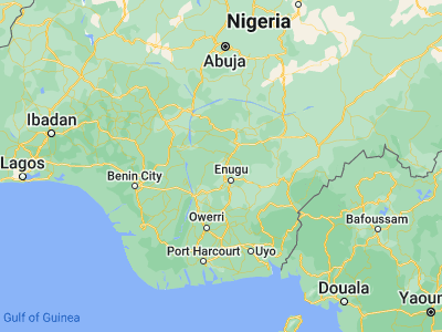 Map showing location of Aku (6.7081, 7.3167)