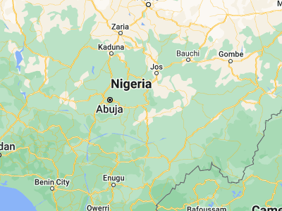 Map showing location of Akwanga (8.91667, 8.38333)