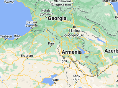 Map showing location of Akyaka (40.73645, 43.62665)