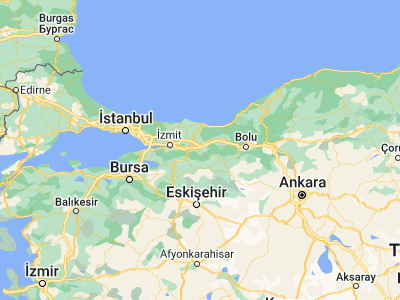 Map showing location of Akyazı (40.685, 30.62222)