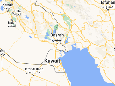 Map showing location of Al Başrat al Qadīmah (30.49528, 47.8169)