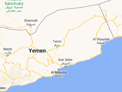Map showing location of Al Bilād (16.13806, 49.29167)