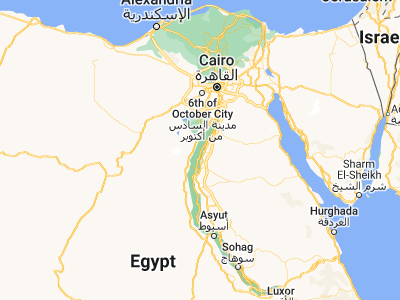 Map showing location of Al Fashn (28.82431, 30.89948)