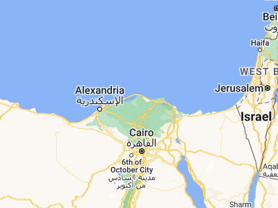 Map showing location of Al Ḩāmūl (31.31146, 31.14766)