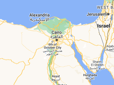 Map showing location of Al Ḩawāmidīyah (29.9, 31.25)