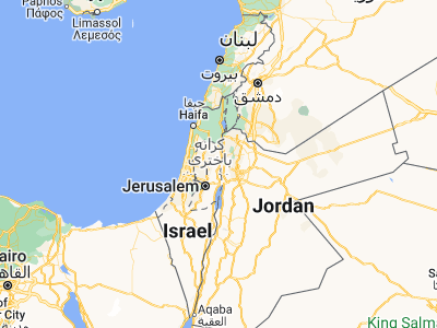 Map showing location of Al Jiftlik (32.1407, 35.48738)