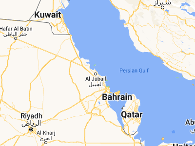 Map showing location of Al Jubayl (27.01122, 49.65826)
