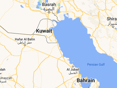 Map showing location of Al Khafjī (28.43905, 48.49132)