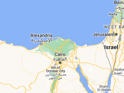 Map showing location of Al Manşūrah (31.03637, 31.38069)