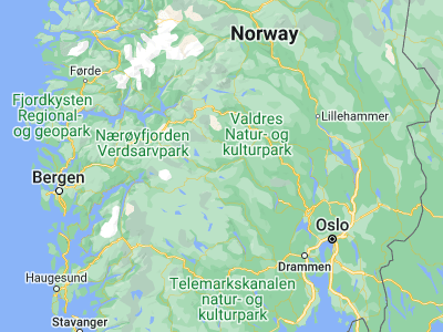 Map showing location of Ål (60.62821, 8.56279)