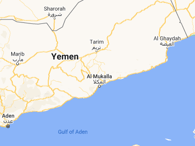 Map showing location of Al ‘Ulayb (15.14747, 49.07325)