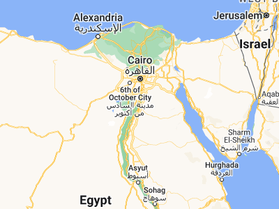 Map showing location of Al Wāsiţah (29.33778, 31.20556)