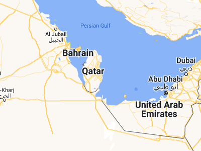Map showing location of Al Wukayr (25.15083, 51.53778)