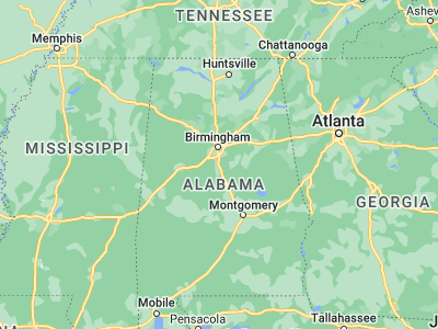 Map showing location of Alabaster (33.24428, -86.81638)