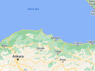 Map showing location of Alaçam (41.60556, 35.59806)