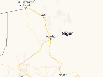 Map showing location of Alaghsas (17.0187, 8.0168)