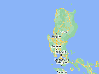 Map showing location of Alaminos (16.15611, 119.98111)