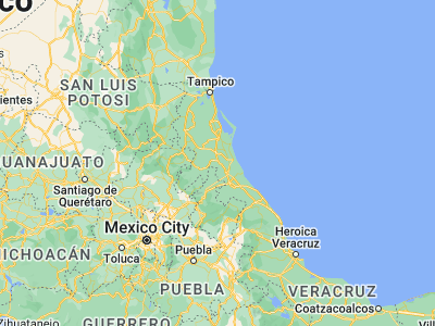 Map showing location of Álamo (20.91667, -97.68333)